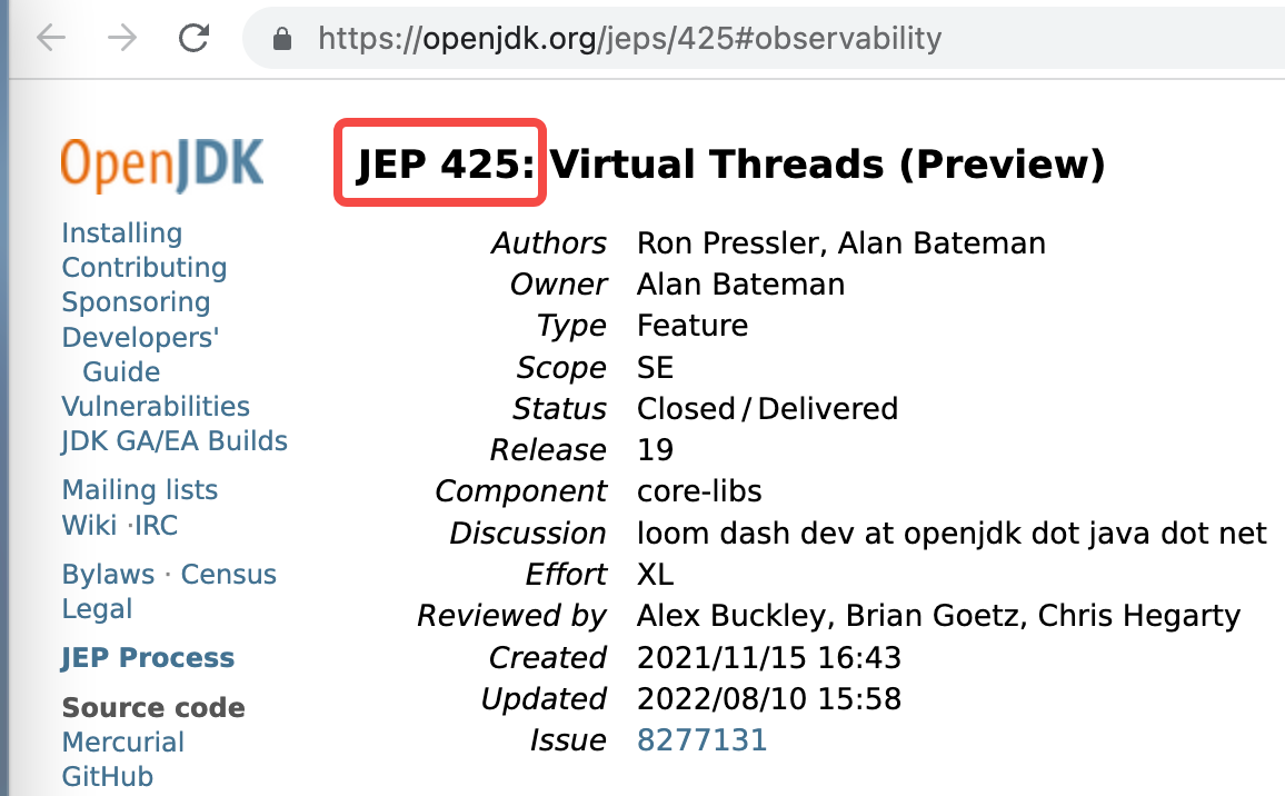 支持JDK19虚拟线程的web框架，之三：观察运行中的虚拟线程
